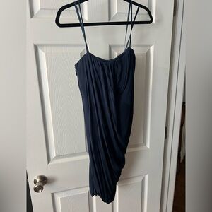 BCBGMaxAzria Dark Blue Asymmetrical Dress